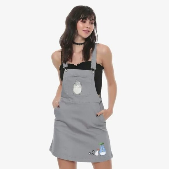Her Universe Studio Ghibli My Neighbor Totoro Jumper Overall Dress Skirtall LG - Picture 1 of 8